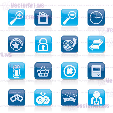 Web Site and Internet icons - vector icon set