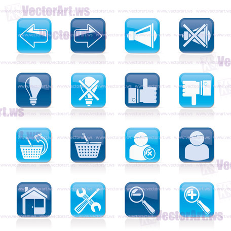 Website and internet icons - vector icon set