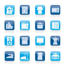 home equipment icons - vector icon set