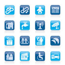 Airport, travel and transportation icons -  vector icon set 3