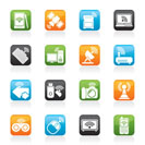 Wireless and communications icons - vector icon set