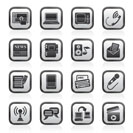 Communication and connection icons - vector icon set