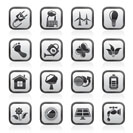 Green, Ecology and environment icons - vector icon set