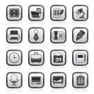 Business and office equipment icons - vector icon set