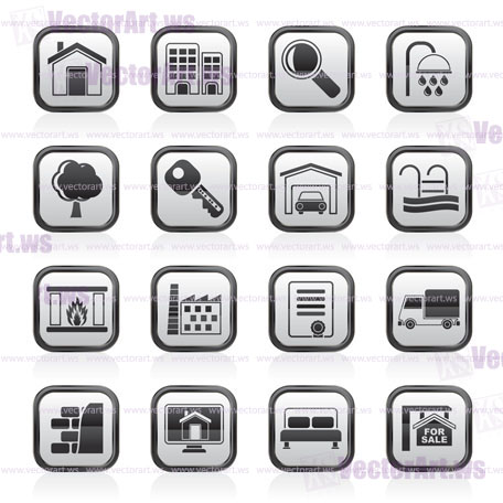 Real Estate Icons - Vector Icon Set