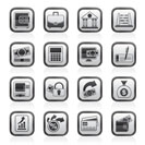 Bank, business and finance icons - vector icon set