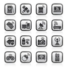 Wireless and communications icons - vector icon set