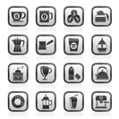 different types of coffee industry icons- vector icon set