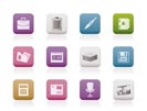 Business and office icons - vector icon set