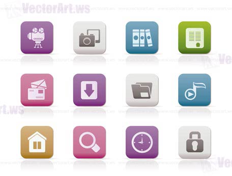 Computer and website icons - vector icon set