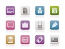 Business and office icons - vector icon set