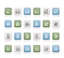 24 Business, office and website icons - vector icon set 2