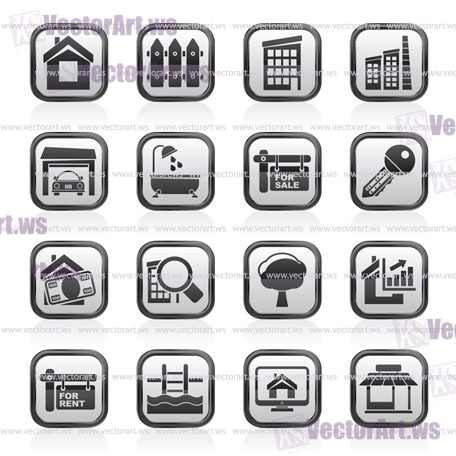 Real Estate Icons - Vector Icon Set