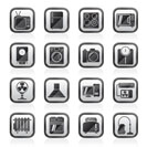 home appliances and electronics icons - vector icon set