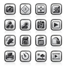 Photography and Camera Function Icons  - vector icon set