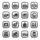 shopping and retail icons - vector icon set