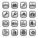 Car service maintenance icons - vector icon set