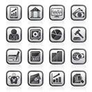 Business, finance and bank icons - vector icon set