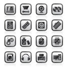 Computer Parts and Devices icons - vector icon set