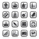 cooking tools icons - vector icon set