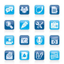 Chat Application and communication Icons - vector icon set