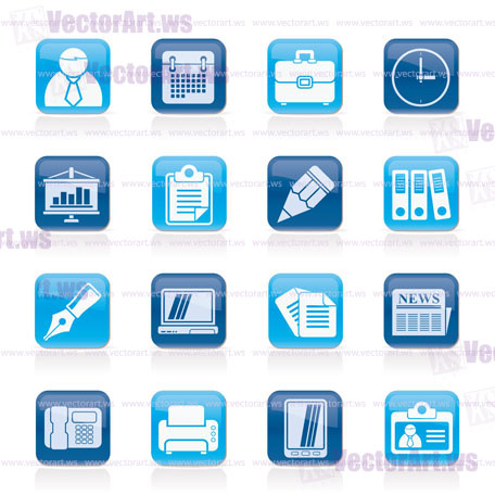 Business and Office Icons  - vector icon set