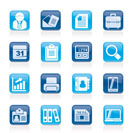 Business and office icons - vector icon set