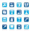 Bathroom and Personal Care icons- vector icon set 1