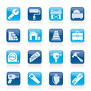 Building and construction icons - vector icon set