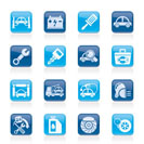 Car service maintenance icons - vector icon set