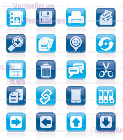 internet Interface Icons -  vector icon set