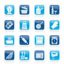 cooking tools icons - vector icon set