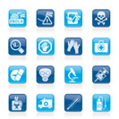 Ebola pandemic icons - vector icon set