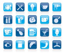 Food, drink and restaurant icons- vector icon set