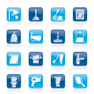 Bathroom and hygiene objects icons -vector icon set, Created For Print, Mobile and Web  Applications