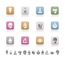 medical, hospital and health care icons - vector icon set