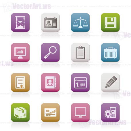 Business and office Icons -vector icon set