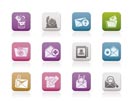 E-mail and Message Icons - vector icon set