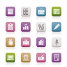 Business, Office and Finance Icons - Vector Icon Set
