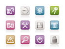 developer, programming and application icons - vector icon set