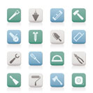 Construction and Building Tools icons - Vector Icon Set