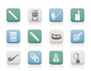 Smoking and cigarette icons - vector icon set