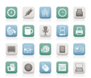 Business and Office tools icons - vector icon set 2