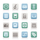 Phone Performance, Internet and Office Icons - Vector Icon Set