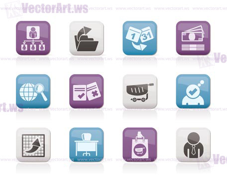 Business,  Management and office icons - vector icon set