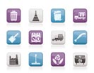 Cleaning Industry and environment Icons - vector icon set