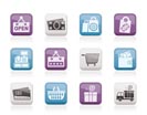 shopping and retail icons - vector icon set