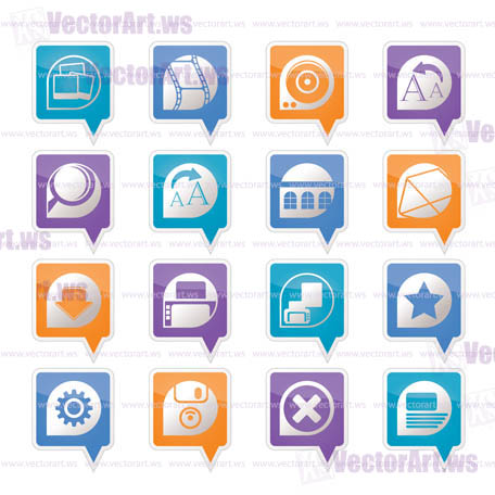 Internet and Website Icons - Vector Icon Set