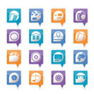 Internet, Computer and mobile phone icons - Vector icon set