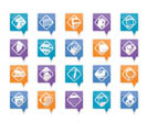 Office tools icons -  vector icon set 3